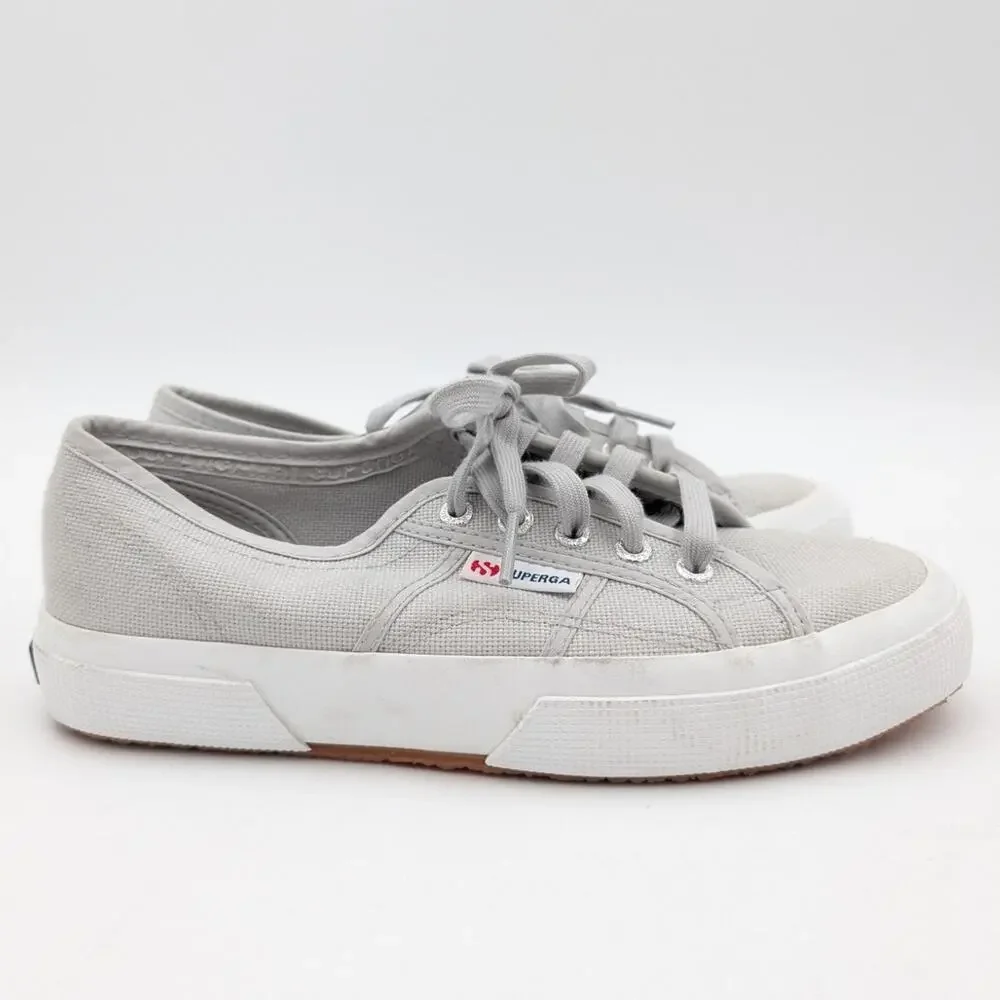 Superga Light Gray Canvas Sneakers - Picture 3 of 7